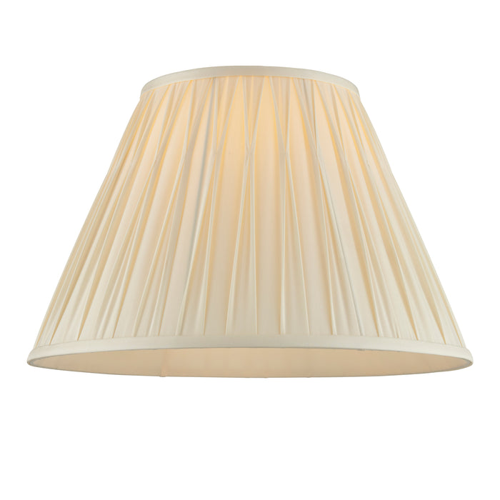 Endon 94354 Chatsworth 1lt Shade Ivory silk 60W E27 or B22 GLS (Required) - westbasedirect.com