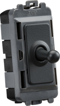 Knightsbridge GDM05TOGAT 20AX Intermediate Grid Toggle Switch - Anthracite