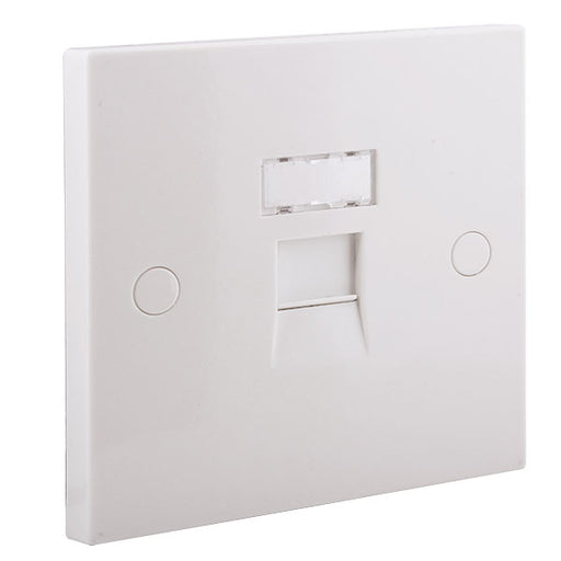 BG 9RJ45/1 White Square Edge RJ45 Single Data Outlet Socket (Screw) - westbasedirect.com