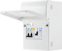 BG CFUEV1A IP20 Metal Metal EV Charger Circuit Protection with 40A 30mA Type A RCD, 40A B Curve MCB & Type 2 SPD