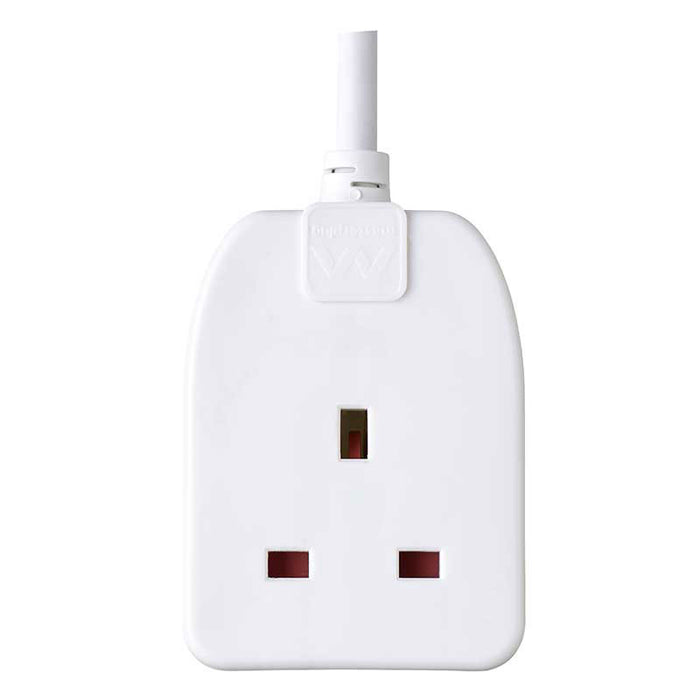 Masterplug 1 Socket 5m 13A Extension Lead White - westbasedirect.com