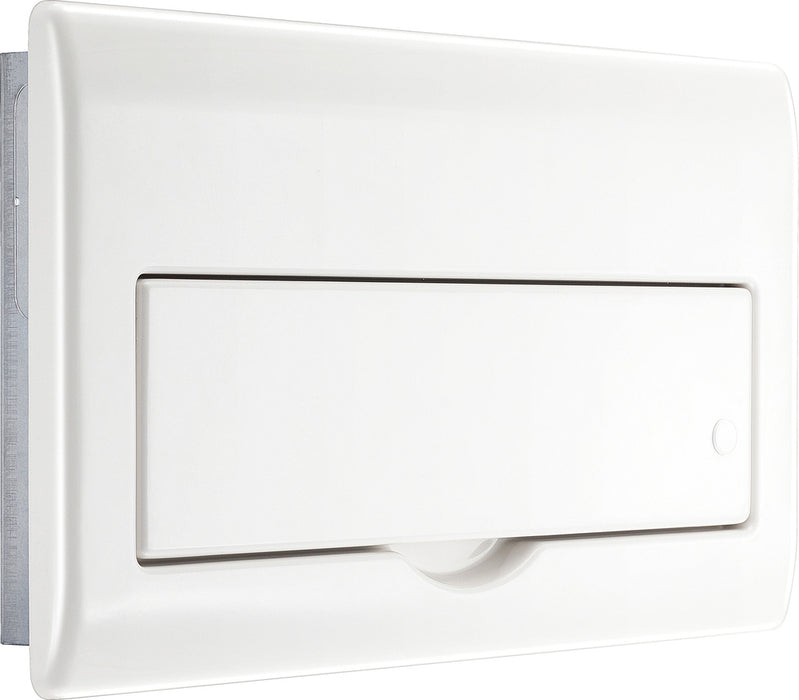 BG Fortress CFFD8808ASPD 8 Way Metal Unpopulated Fully Recessed Consumer Unit with 100A Main Switch, 2x 80A 30mA Type A RCD & 1x SPD - westbasedirect.com