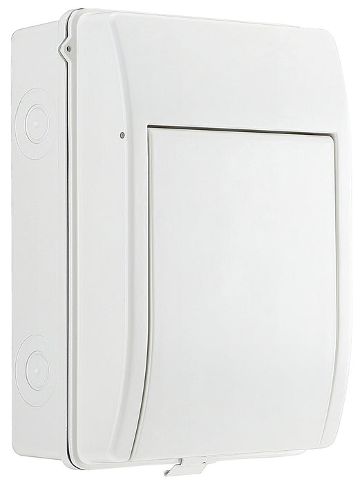 BG CFSHOW1A Metal Shower Kit - IP65 Metal Enclosure, 63A Type A 30mA RCD, 50A MCB - westbasedirect.com