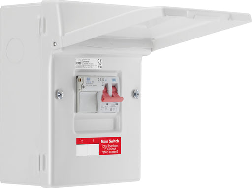 BG Fortress CFUFS100 100A Switch Fuse 1P+N Complete with 100A,80A & 63A Fuses - westbasedirect.com