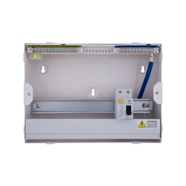 BG CFURSW810A 12 Module 10 Way Metal Unpopulated + Type A 80A RCD - westbasedirect.com