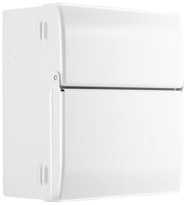 BG Fortress CFURSW10004A 4 Way Metal Unpopulated Consumer Unit with 1x 100A 30mA Type A RCD - westbasedirect.com