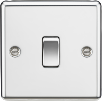Knightsbridge CL12PC Rounded Edge 10AX 1G Intermediate Switch - Polished Chrome