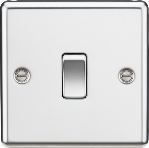 Knightsbridge CL12PC Rounded Edge 10AX 1G Intermediate Switch - Polished Chrome - westbasedirect.com