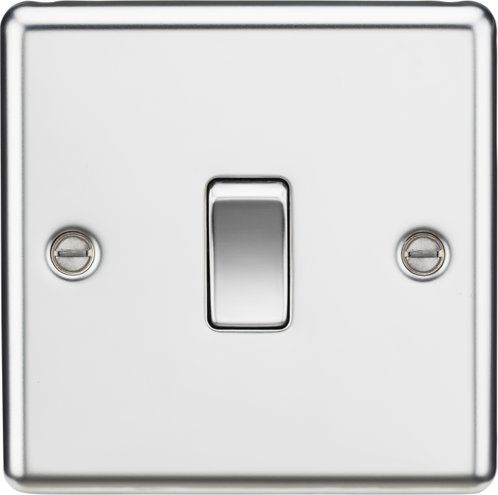 Knightsbridge CL12PC Rounded Edge 10AX 1G Intermediate Switch - Polished Chrome - westbasedirect.com