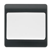 Click Mode CMA811AG Part M 10AX 1 Gang 2 Way Wide Rocker Switch - Anthracite Grey