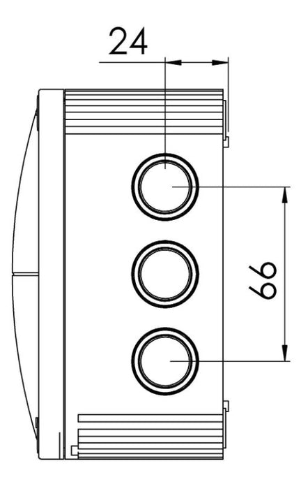 Wiska 10062210 COMBI 1010 Empty Junction Box - White - westbasedirect.com