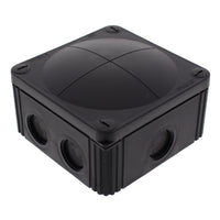 Wiska 10060648 COMBI 607 Empty Junction Box - Black