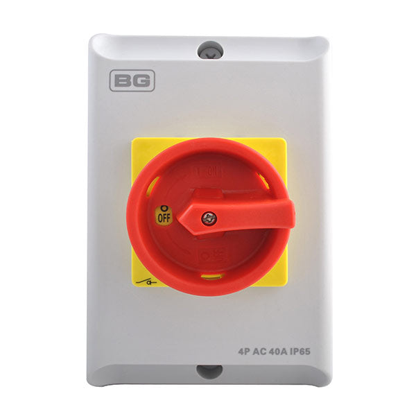 BG CPRSD240 40A 2 Pole AC IP65 Rotary Isolator - westbasedirect.com