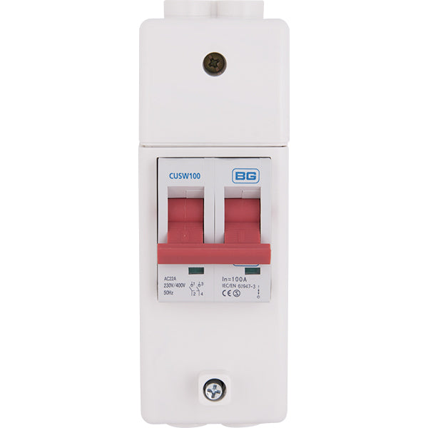 BG 2 Module 100A Main Switch Plastic Enclosure - westbasedirect.com