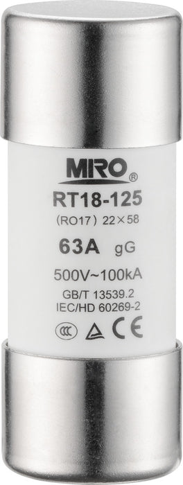 BG CUF63 63A 22mm x 58mm Cartridge Fuse - westbasedirect.com