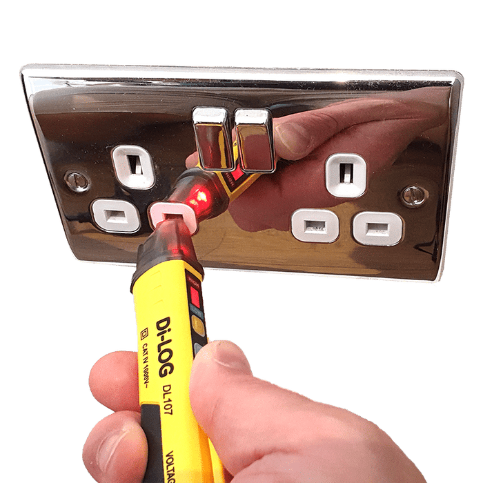 Di-LOG DL107 24 - 1000V Non-contact Voltage Detector with High/Low Mode and LED Torch - westbasedirect.com