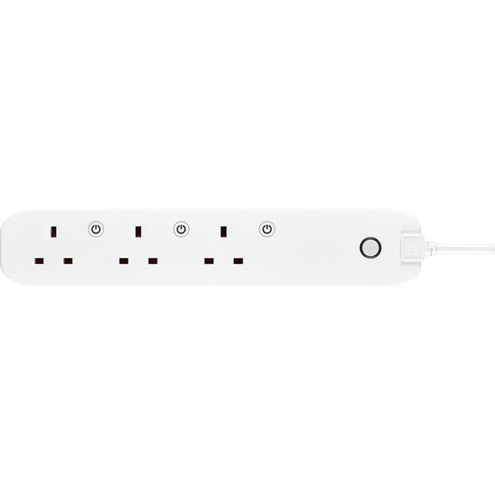 BG EHC31 3 Socket 1m 13A Smart Extension Lead White - westbasedirect.com