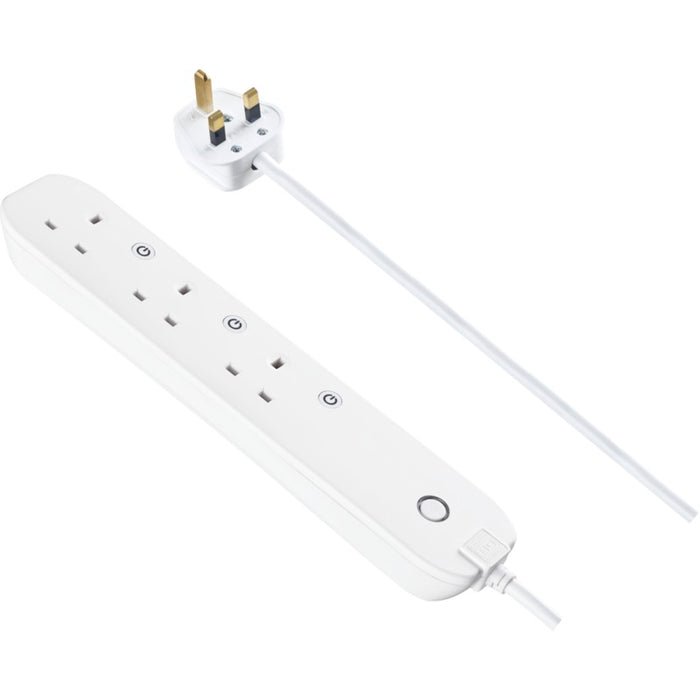 BG EHC31 3 Socket 1m 13A Smart Extension Lead White - westbasedirect.com