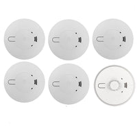 Aico 5x Ei146e Optical Smoke & 1x Ei144e Heat Alarm Kit Mains Powered with 9V Alkaline Battery Backup
