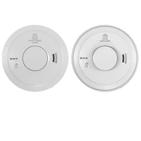 Aico 1x Ei3016 Optical Smoke & 1x Ei3014 Heat Alarm Kit Mains Powered with 10 Year Rechargeable Lithium Back-up