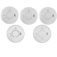 Aico 3x Ei3016 Optical Smoke, 1x Ei3014 Heat & 1x Ei3018 CO Alarm Kit Mains Powered with 10 Year Rechargeable Lithium Back-up