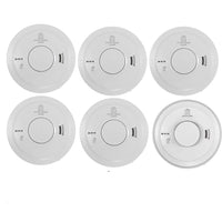 Aico 5x Ei3016 Optical Smoke & 1x Ei3014 Heat Alarm Kit Mains Powered with 10 Year Rechargeable Lithium Back-up