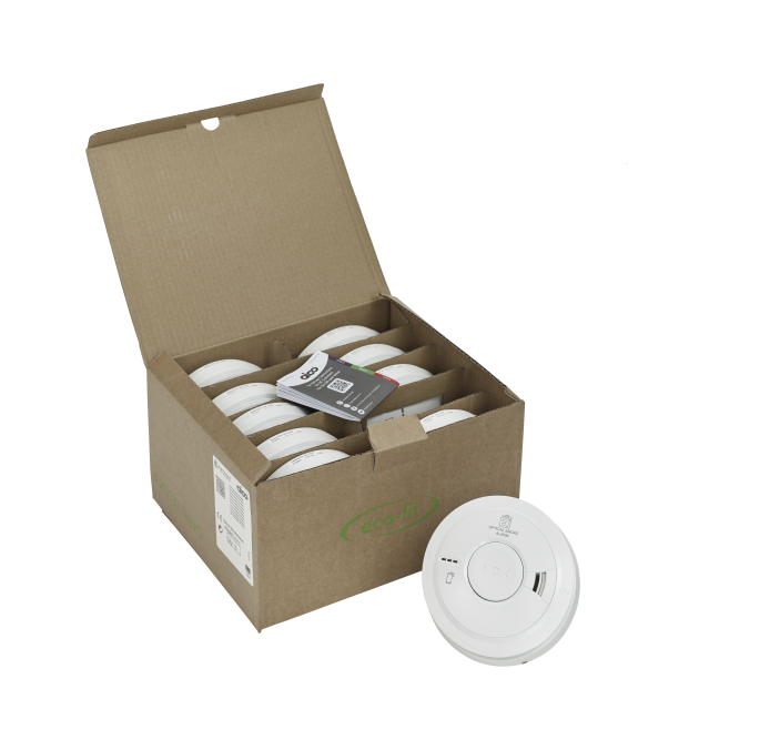 Aico EI3028EF Mains Power Multi-Sensor - Heat & CO with Audio/ Smart Link & 10yr+ Lithium cells (10 pack) - westbasedirect.com