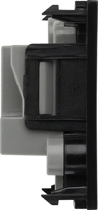 BG EM2ASB Euro Module 2A Round Pin Unswitched Socket - Black - westbasedirect.com