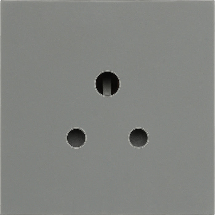 BG EM2ASG Euro Module 2A Round Pin Unswitched Socket - Grey - westbasedirect.com