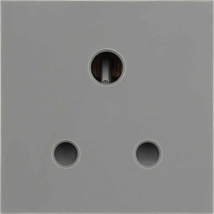 BG EM5ASG Euro Module 5A Round Pin Unswitched Socket - Grey - westbasedirect.com