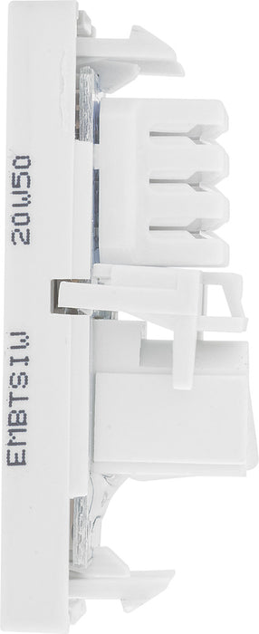 BG EMBTSIW Euro Module Telephone BT Slave (IDC) - White - westbasedirect.com