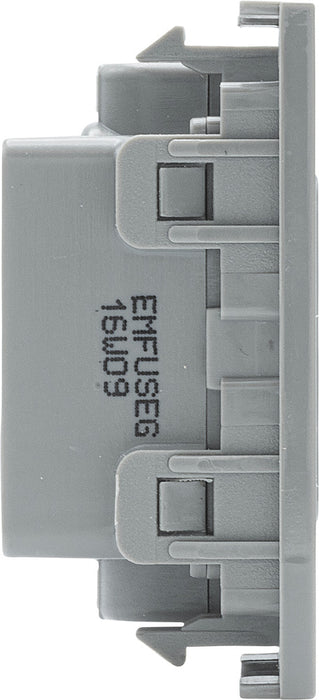 BG EMFUSEG Euro Module 13A Fused Module - Grey - westbasedirect.com