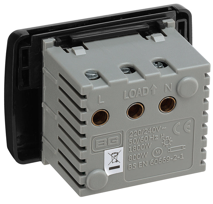 BG EMKYCSB Euro Module 16A Key Card Switch (50 x 50) - Black - westbasedirect.com