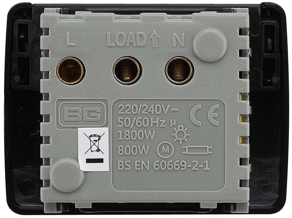 BG EMKYCSB Euro Module 16A Key Card Switch (50 x 50) - Black - westbasedirect.com