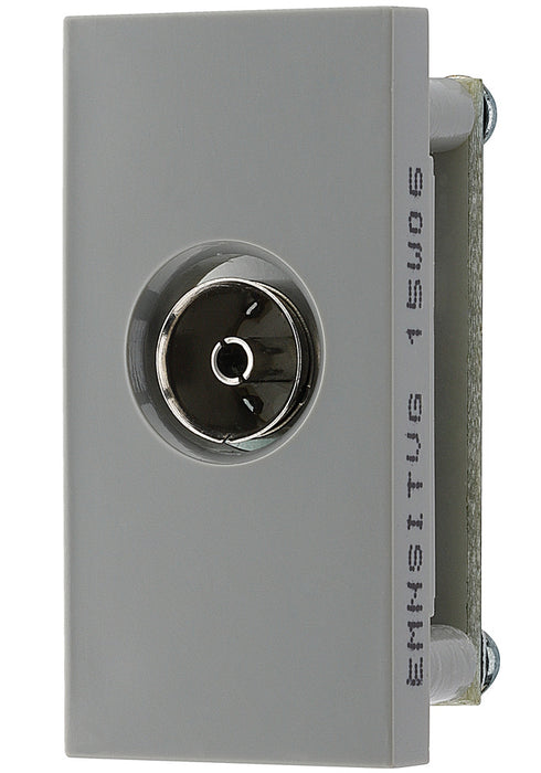 BG EMNSITVG Euro Module Co-Axial (Isolated) Connection - Grey - westbasedirect.com