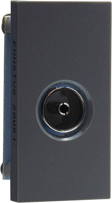 BG EMNSTVG Euro Module Co-Axial Connection - Grey - westbasedirect.com