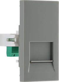 BG EMRJ11G Euro Module Telephone RJ11 (Screw) - Grey