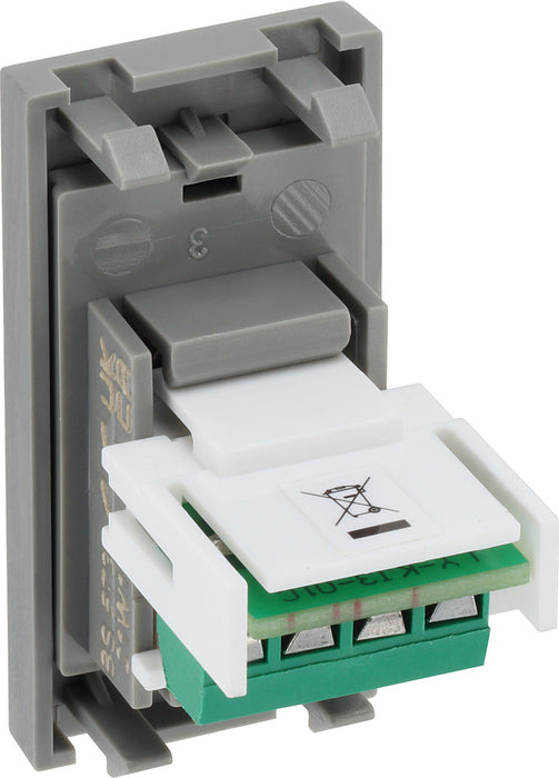 BG EMRJ11G Euro Module Telephone RJ11 (Screw) - Grey - westbasedirect.com