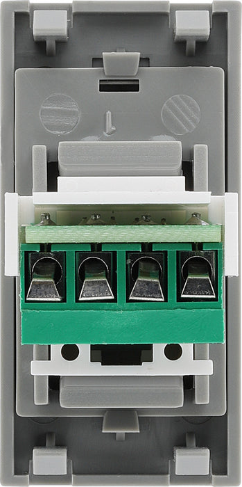 BG EMRJ11G Euro Module Telephone RJ11 (Screw) - Grey - westbasedirect.com