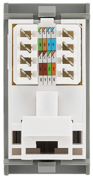 BG EMRJ45C5EG Euro Module Data RJ45, CAT5e (IDC) - Grey - westbasedirect.com