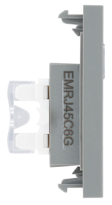 BG EMRJ45C6G Euro Module Data RJ45, CAT6 (IDC) - Grey - westbasedirect.com