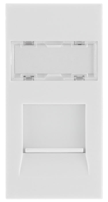BG EMRJ45C6W Euro Module Data RJ45, CAT6 (IDC) - White - westbasedirect.com