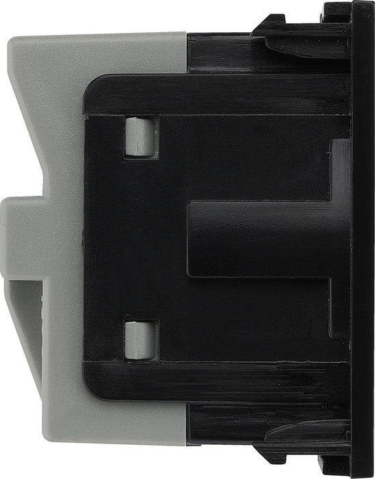 BG EMSCHSB Euro Module 16A Schuko Unswitched Socket - Black - westbasedirect.com