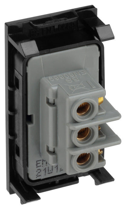 BG EMSW12B Euro Module 20AX 2-Way Switch - Black - westbasedirect.com