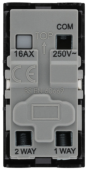 BG EMSW12KYB Euro Module 20AX 2-Way Key Switch - Black - westbasedirect.com
