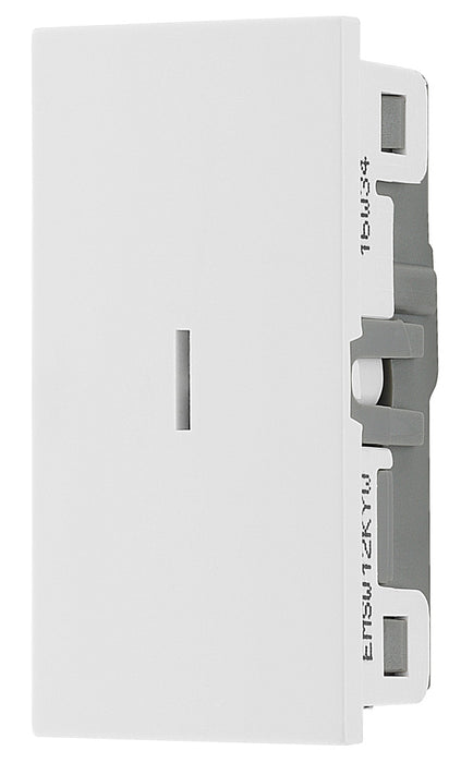 BG EMSW12KYW Euro Module 20AX 2-Way Key Switch - White - westbasedirect.com