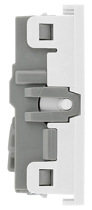 BG EMSW12KYW Euro Module 20AX 2-Way Key Switch - White - westbasedirect.com
