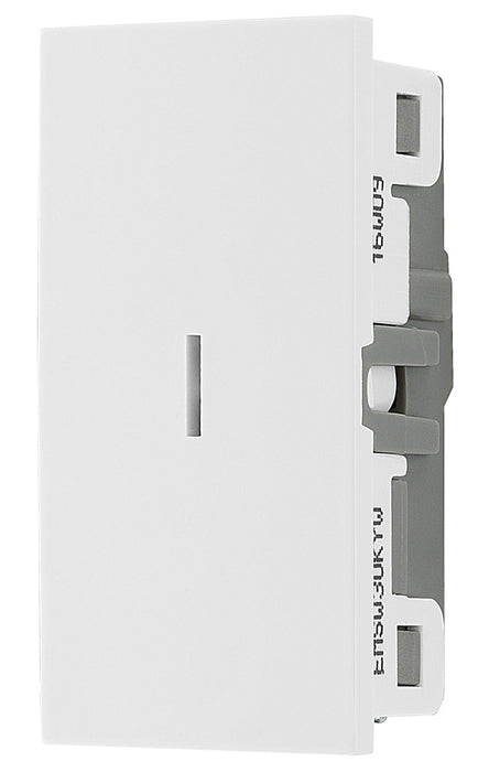BG EMSW30KYW Euro Module 20A DP Key Switch - White - westbasedirect.com