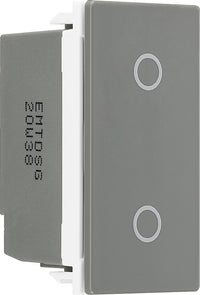 BG EMTDSG Euro Module Slave Touch LED Dimmer - Grey
