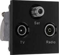 BG EMTVFMSATB Euro Module TV, Radio, Dual Satellite - Black
